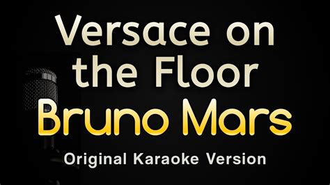 musica youtube bruno mars versace|versace on the floor videoke.